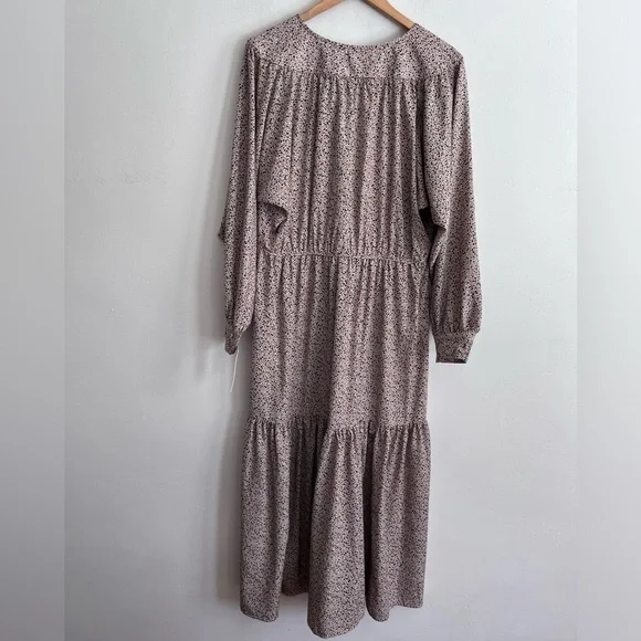 Sweet Baby Jamie Modest Peasant Ditsy Midi Dress - Picture 5 of 14